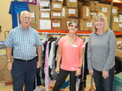 SYNC Volunteers at Good Shepherds Clothes Closet